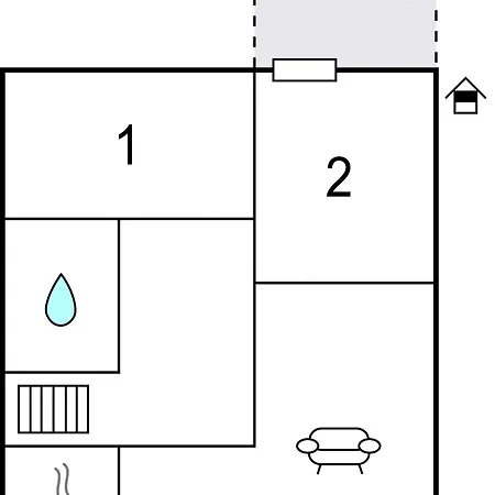 2 Bedroom Cozy In * Dagebüll